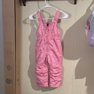 Falls Creek Pink Overalls with Multicolor Dots